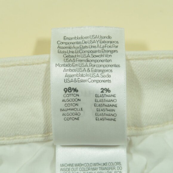 Mother The Rascal Ankle Snippet Womens 28 Ivory Whipping The Cream - Picture 8 of 9